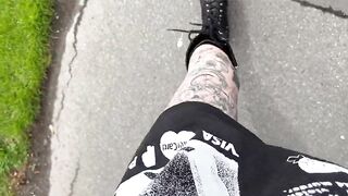 Dirty Talking while Walking down Busy Road