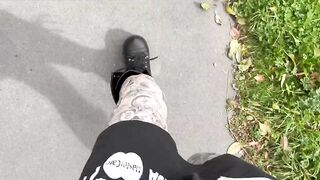 Dirty Talking while Walking down Busy Road