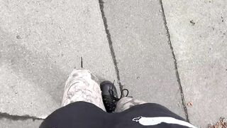 Dirty Talking while Walking down Busy Road