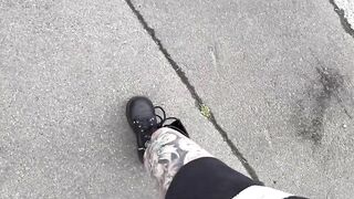 Dirty Talking while Walking down Busy Road