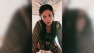 Rheia Fucks two Toys until she Cums