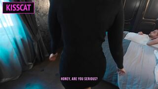 S4E2: Husband Surprises Hot Wife Sharing her in Hotel with Fan and Watches Cheat Fuck and 3some Sex
