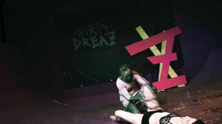 Skinny Goth Girl get Shibari Suspension - Bondage BDSM Private Sesion