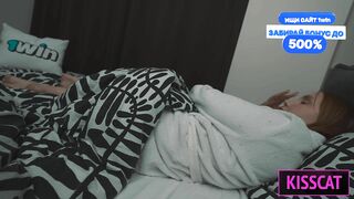 Taboo Fantasy Turns Real? Step Mom Helps Step Son in Share Bed with Hand, but Fills Pussy with Cum