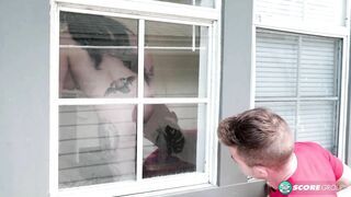 Peeping Tom Fucks Busty Nyx Monroe