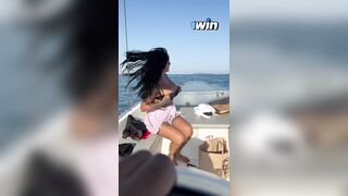Yasmina Khan and Troy Francisco Fuck on a Boat in the South of France and almost got Caught!