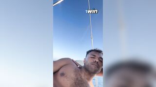 Yasmina Khan and Troy Francisco Fuck on a Boat in the South of France and almost got Caught!