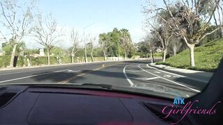Massage and Touching Amateur Babe Remi Raw after going on a Drive POV (yes she Cums)