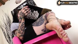 Stunning Redhead Refen is Easily one of the most Beautiful Tattoed Girls you will ever see the Feet