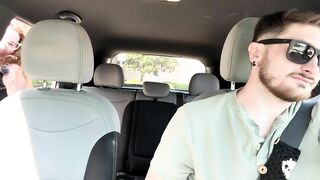 Two College best Friends Seduced their Uber Driver into having a Threesome|OF:leotheredhead