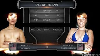 Madison Sky vs James Bang - Cute Madison back in Action, Hoping for a Win