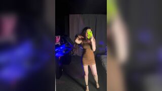 Touch me There, Brunette in a Short Dress for you