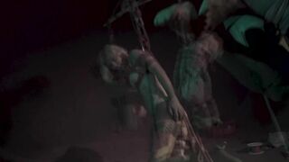 Shibari Hook Suspension - TATTOO Couple Bondage in the Air