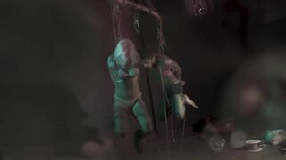 Shibari Hook Suspension - TATTOO Couple Bondage in the Air