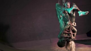 Shibari Hook Suspension - TATTOO Couple Bondage in the Air