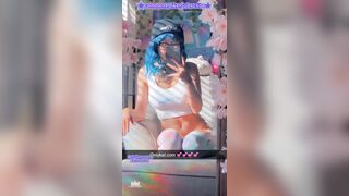 Slutty Egirl Plays with Big Natural Tits LEAKED her own Videos Compilation