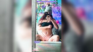 Slutty Egirl Plays with Big Natural Tits LEAKED her own Videos Compilation