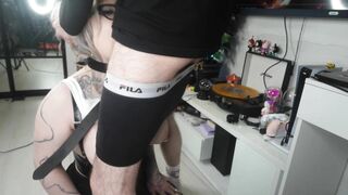 VERY Deep Throat, Hard Face Fucking and Cum Swallowing
