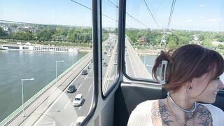 Risky Public Cable Car Blowjob - Naughty in the Sky / SallyDinosaur