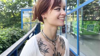 Risky Public Cable Car Blowjob - Naughty in the Sky / SallyDinosaur