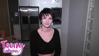 Neighbor's Daughter Kitty: Lockout Leads Age Gap Fuck & Creampie.