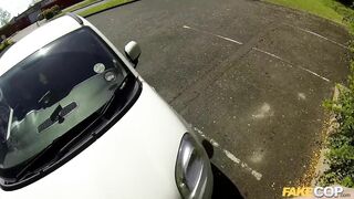 Policeman Fucks a Geek and Spunks over her Glasses - Fake Cop
