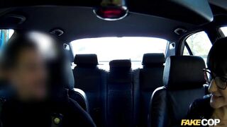 Policeman Fucks a Geek and Spunks over her Glasses - Fake Cop