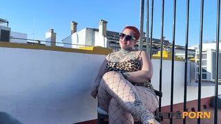 Our Favorite Redhead BBW Joins an ANAL FUCK and Ends up Squrting Hard!