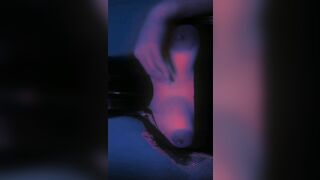 GOTH NEKO LOVES TO PLAY WITH HER NATURAL BOOBS