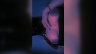 GOTH NEKO LOVES TO PLAY WITH HER NATURAL BOOBS