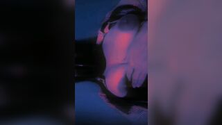 GOTH NEKO LOVES TO PLAY WITH HER NATURAL BOOBS