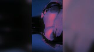 GOTH NEKO LOVES TO PLAY WITH HER NATURAL BOOBS
