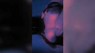 GOTH NEKO LOVES TO PLAY WITH HER NATURAL BOOBS