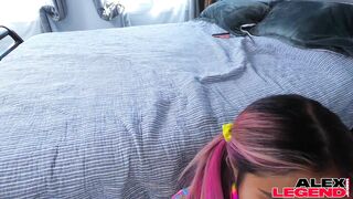 Sexy Asian Babe Blows her Landlord Huge Cock to Pay her Rent!