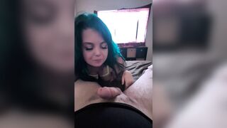 POV Pretty Rave Goth Girl Swallows my Load
