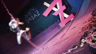 Tattooed Skinny Girl get Suspended on Rope - Bondage Shiabri BDSM