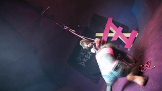 Tattooed Skinny Girl get Suspended on Rope - Bondage Shiabri BDSM