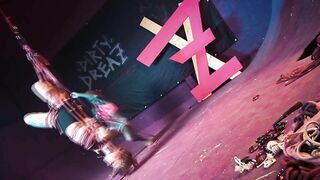 Tattooed Skinny Girl get Suspended on Rope - Bondage Shiabri BDSM
