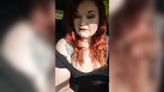Goth BBW Cumming in a Cemetery, up Close and Personal with my Plump Pussy