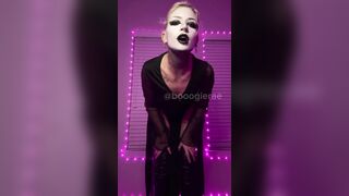 Goth Femdom Mistress Tells you how she wants you to Cum