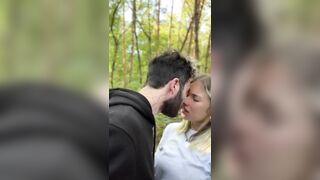 Watering the Forest! Hot Wife Squirts, Fucked Hard and Gets her Mouth Full of Cum