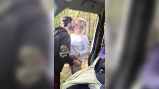 Watering the Forest! Hot Wife Squirts, Fucked Hard and Gets her Mouth Full of Cum