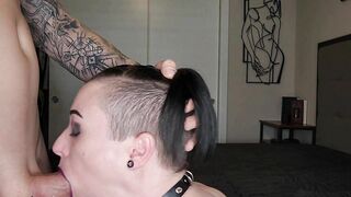 Giving a Sloppy BJ and Swallowing my Reward