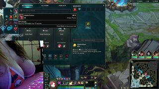 Neeko Support Deepthroats Dildo and Plays with herself in Lane