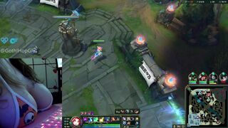 Neeko Support Deepthroats Dildo and Plays with herself in Lane