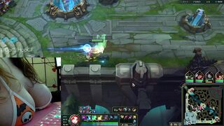 Neeko Support Deepthroats Dildo and Plays with herself in Lane
