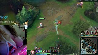 Neeko Support Deepthroats Dildo and Plays with herself in Lane