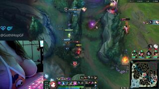 Neeko Support Deepthroats Dildo and Plays with herself in Lane