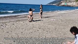 Influencer Fake Photoshoot Ends with Lots of Squirt and a Huge Load of Cum ENG Subs - SEX-DATER