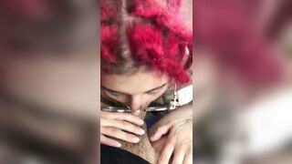 Blowjob from an 18-year-old Tattooed Latina